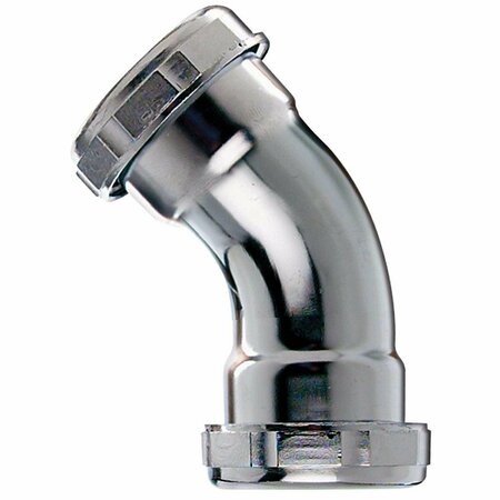 ALL-SOURCE 1-1/2 In. Chrome-Plated Elbow 672K